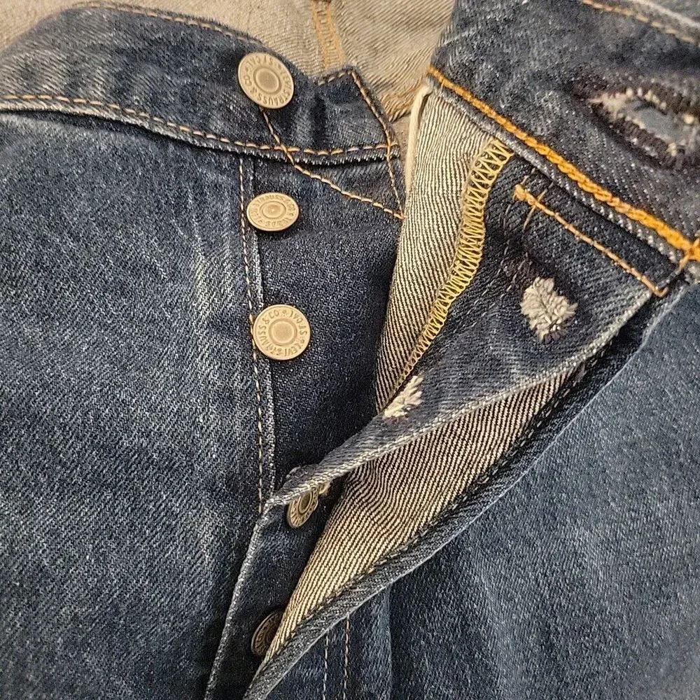 Levi's 501 Original Riveted XX Jeans Mens 46x32 Blue BigE Relaxed Straight Denim